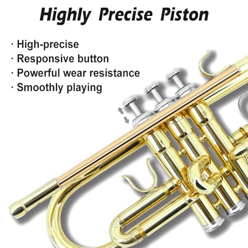 Bb Standard Trumpet Set with Hard Case, 7C Mouthpiece B35936