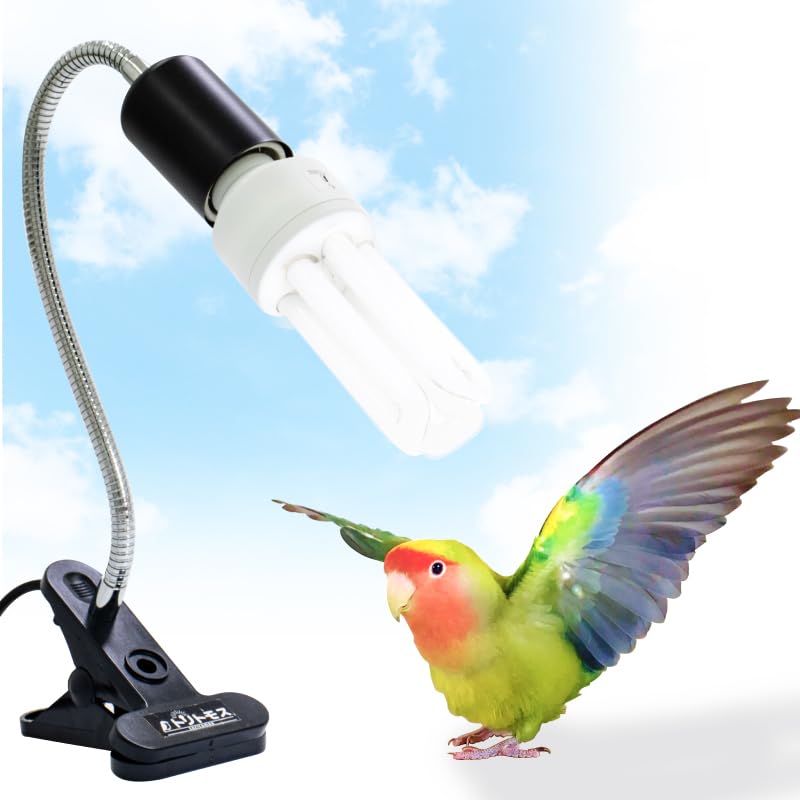 Bird Cage UVB Light Combo Kit 2.4% UVB UVA 20W Compact Fluorescent Bulb A479921