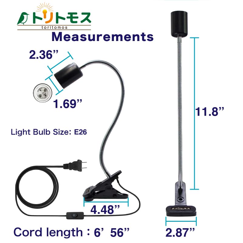 Bird Cage UVB Light Combo Kit 2.4% UVB UVA 20W Compact Fluorescent Bulb A479921