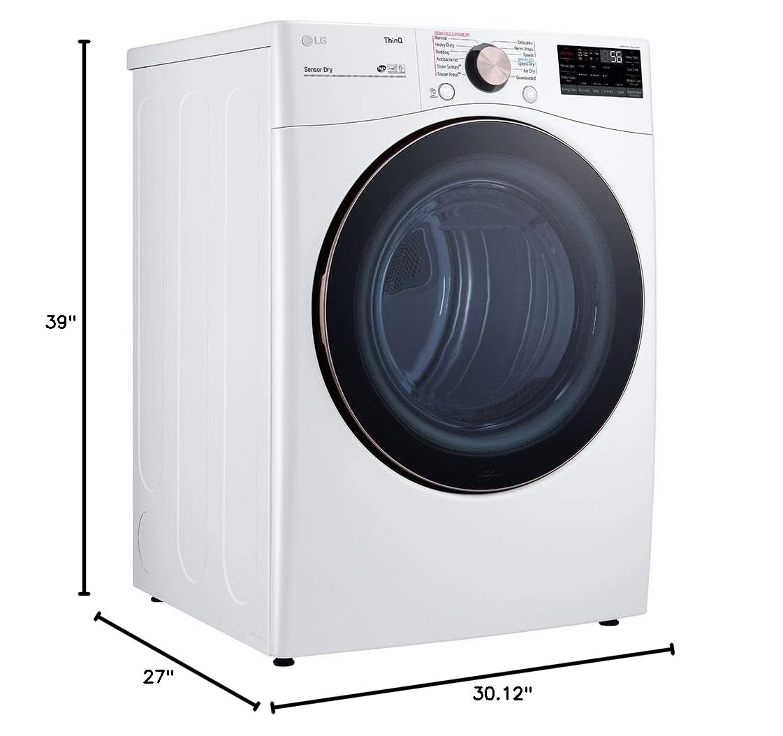 7.4 Cu. Ft. Vented Electric Dryer in White L412
