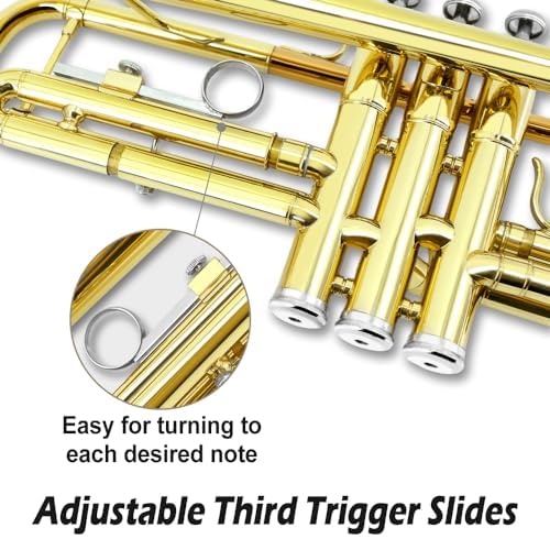 Bb Standard Trumpet Set with Hard Case, 7C Mouthpiece B35936