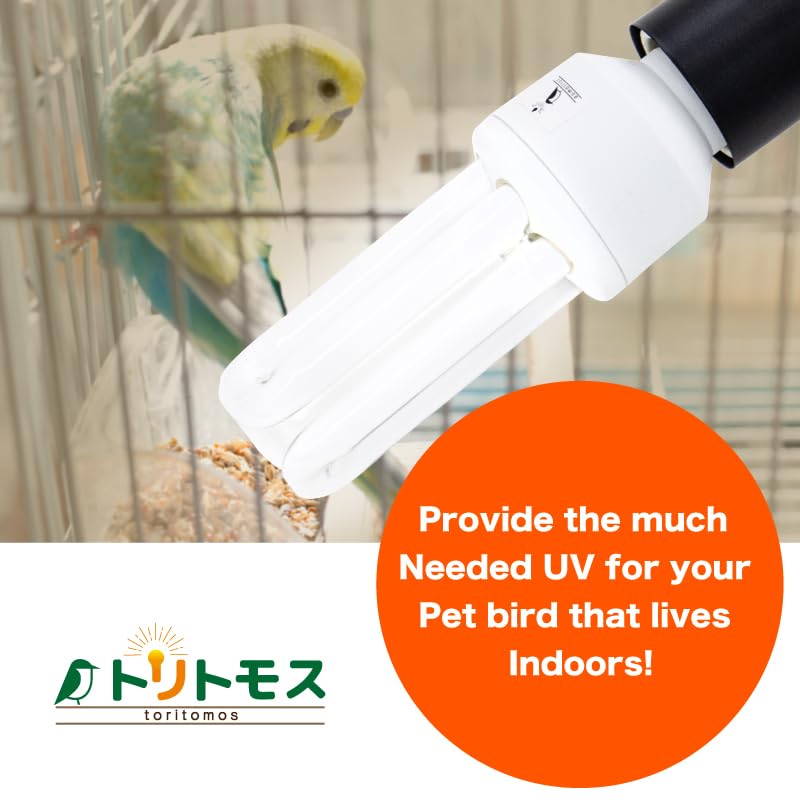 Bird Cage UVB Light Combo Kit 2.4% UVB UVA 20W Compact Fluorescent Bulb A479921