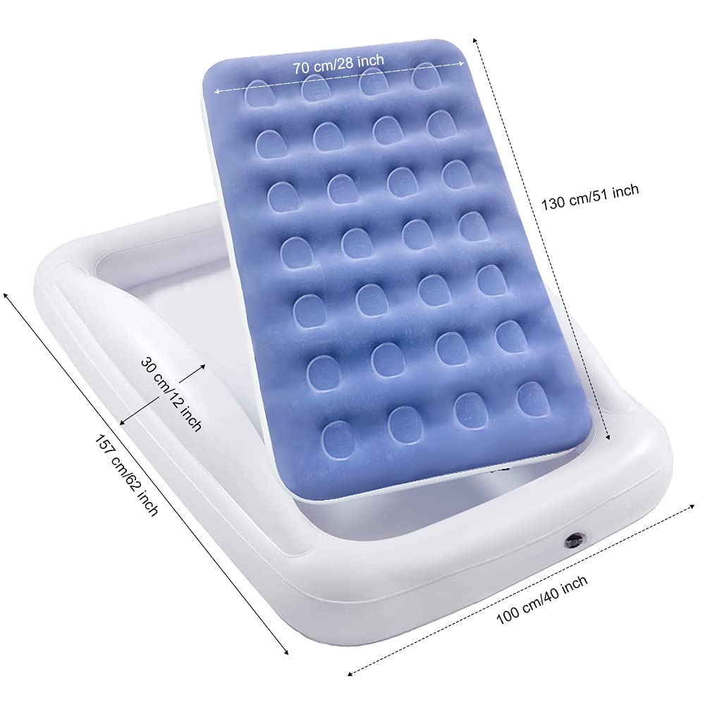 Inflatable Kids Travel Bed Toddler Air Mattress Set L461393