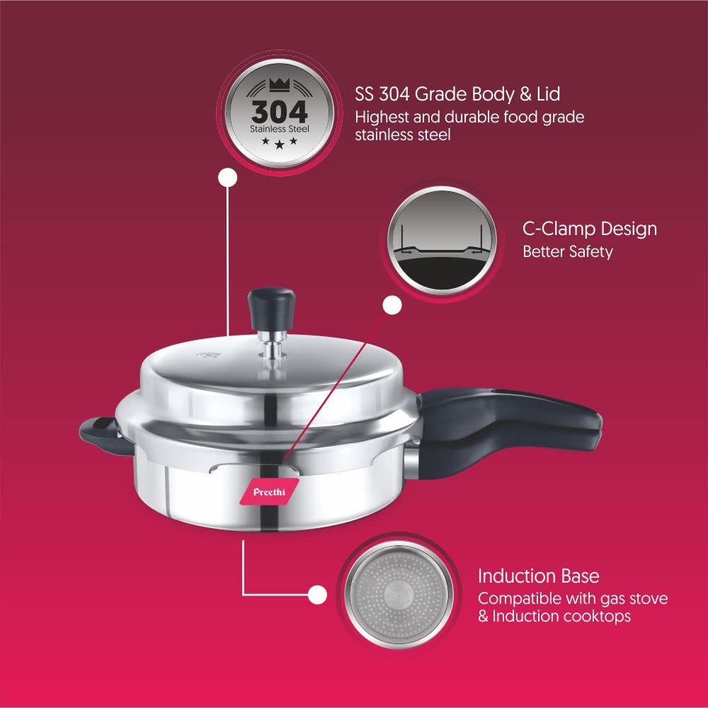 Stainless Steel Pressure Pan, 3 Litres V556819
