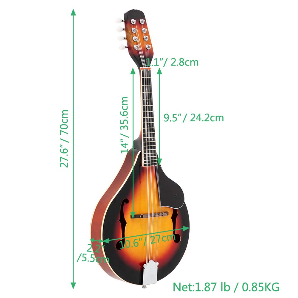 A Style Mandolin Musical Instrument with Guard Board A5968
