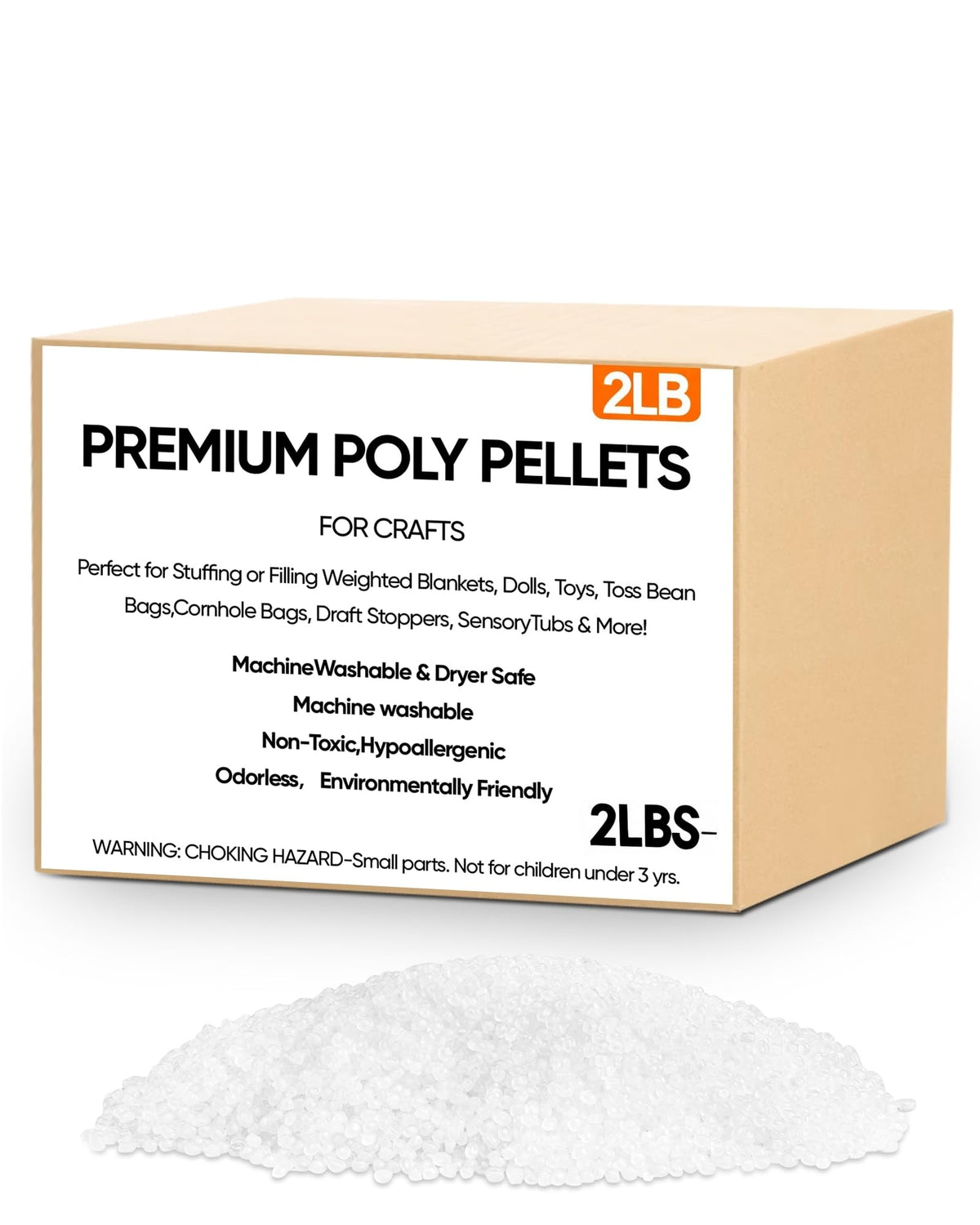 2 lb Poly Pellets Weighted Stuffing Beads L891