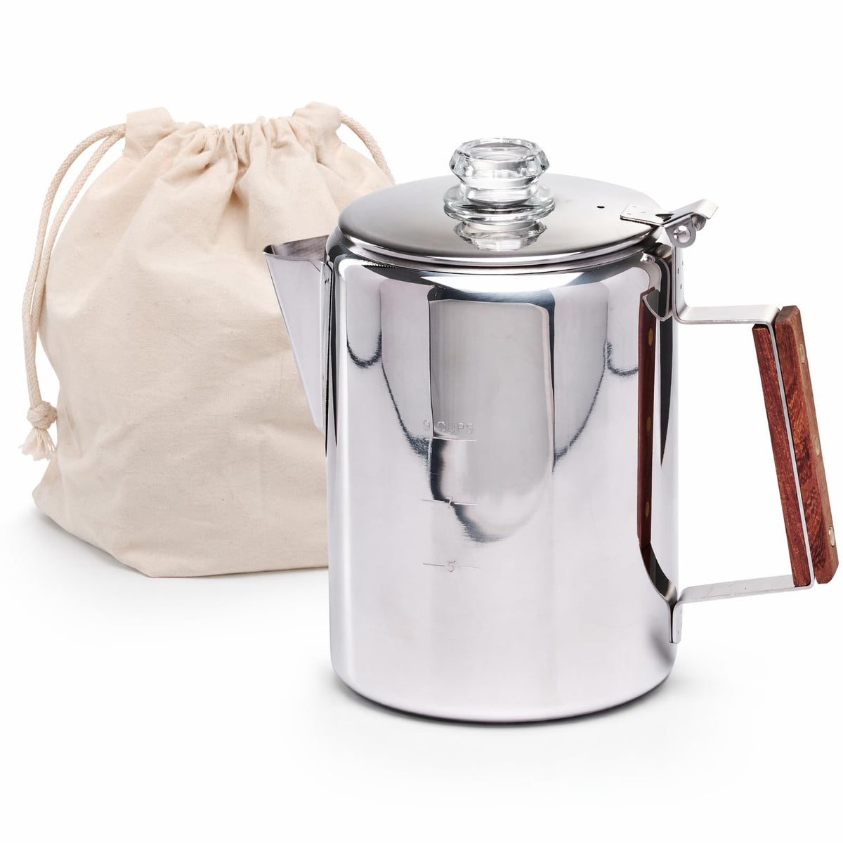Stainless Steel 9 Cup Camping Coffee Percolator H332336