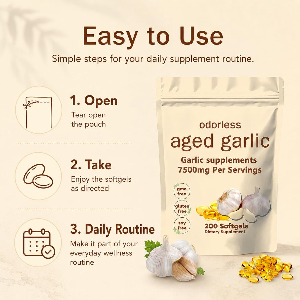 Aged Garlic Extract Softgels 200 Count P791