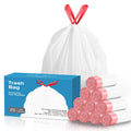 13.2 Gallon Tall Kitchen Drawstring Trash Bags, 200 Count Unscented Leak Proof T9705