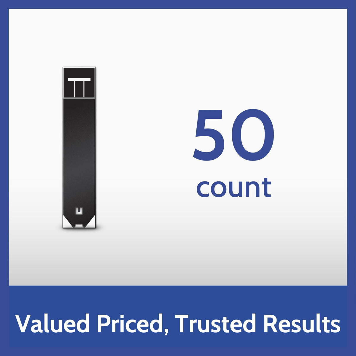 Blood Glucose Test Strips, 50 Count U828887