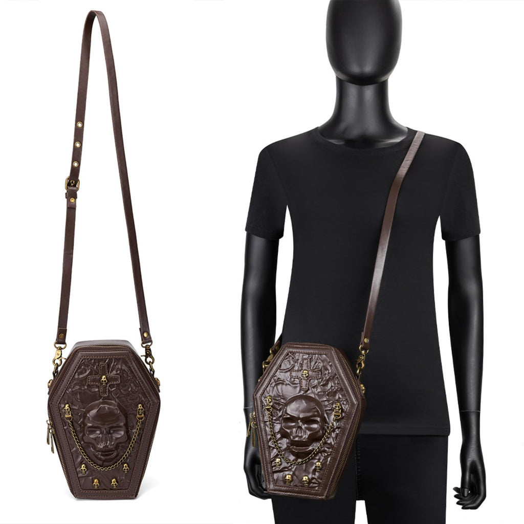 Crossbody Purse and Handbags Gothic Steampunk Retro Small Shoulder Bag C3360
