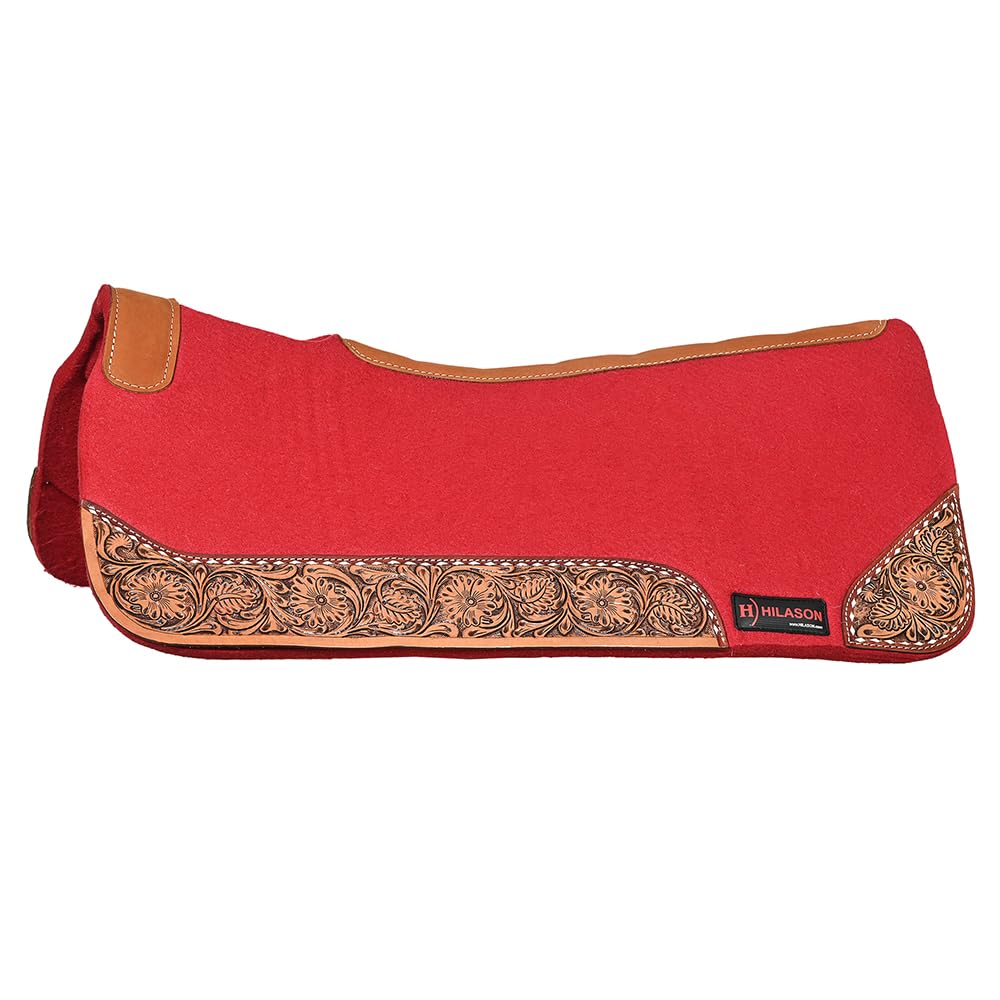 Western Wool Felt Horse Saddle Pad Black 32x30 M8606
