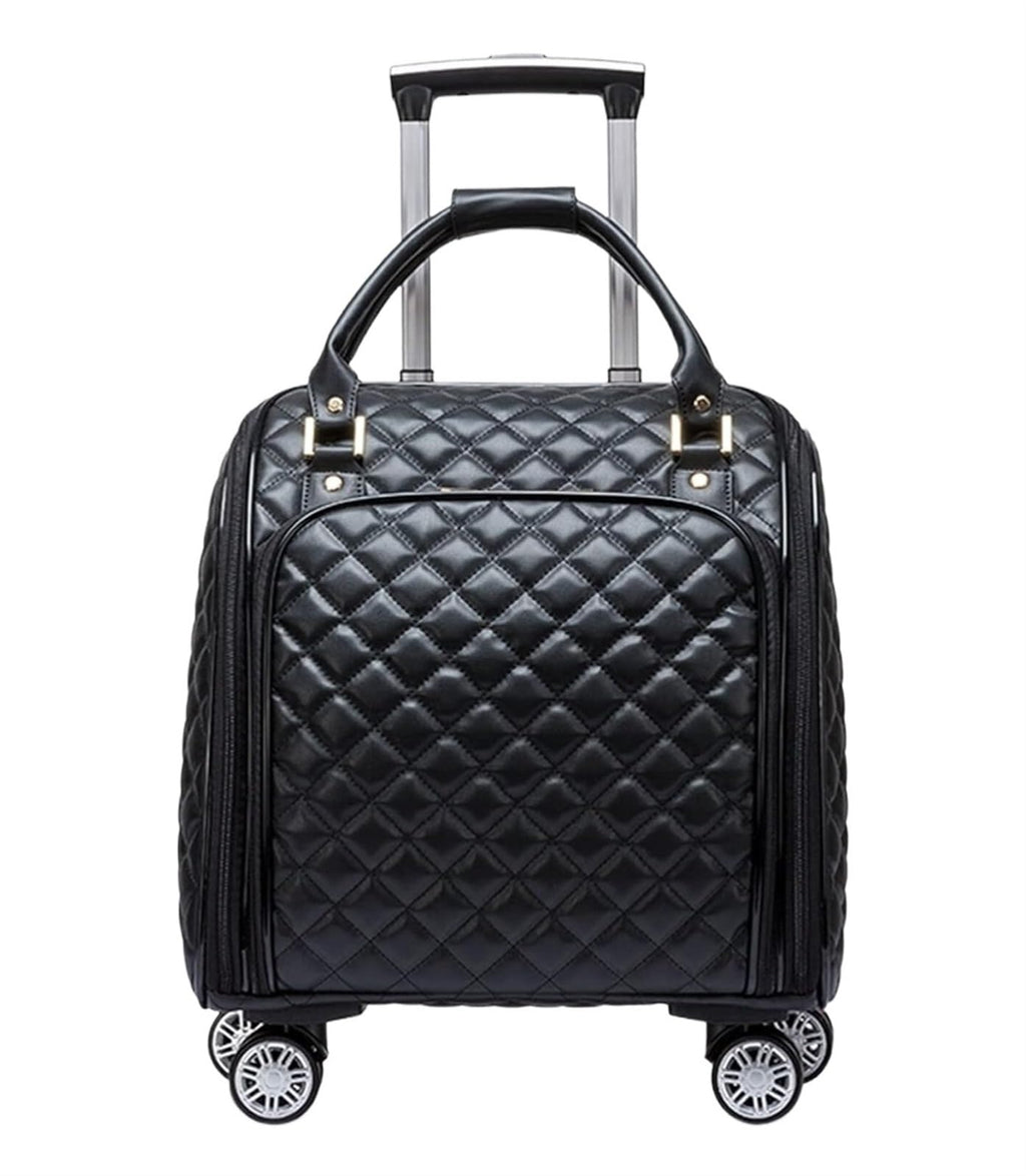 Black 18inch Softside Spinner Wheel Underseat Carry On Suitcase N149174