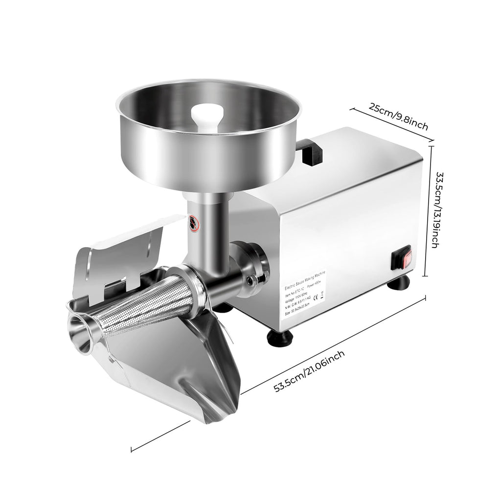 110V 450W Stainless Steel Electric Tomato Strainer R4400