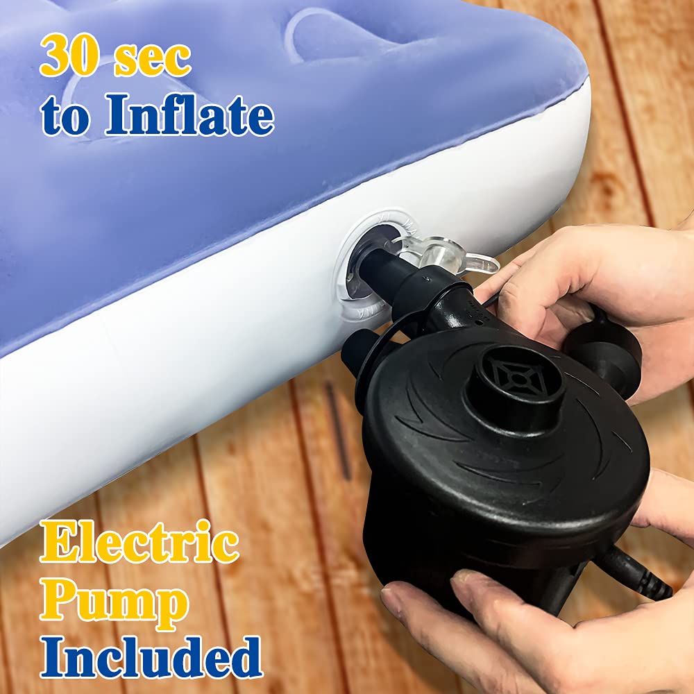 Inflatable Kids Travel Bed Toddler Air Mattress Set L461393