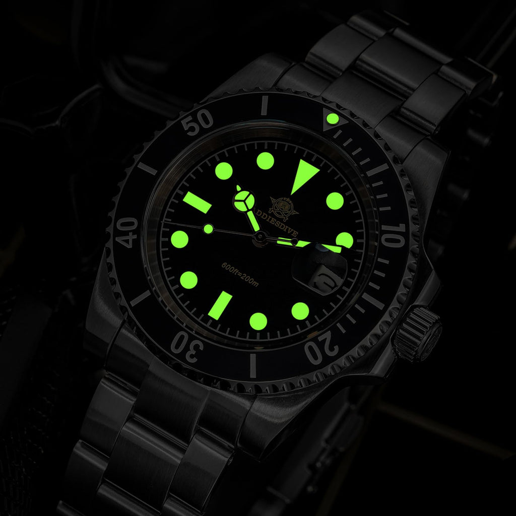 41MM Quartz Dive Watch Stainless Steel Bracelet M241