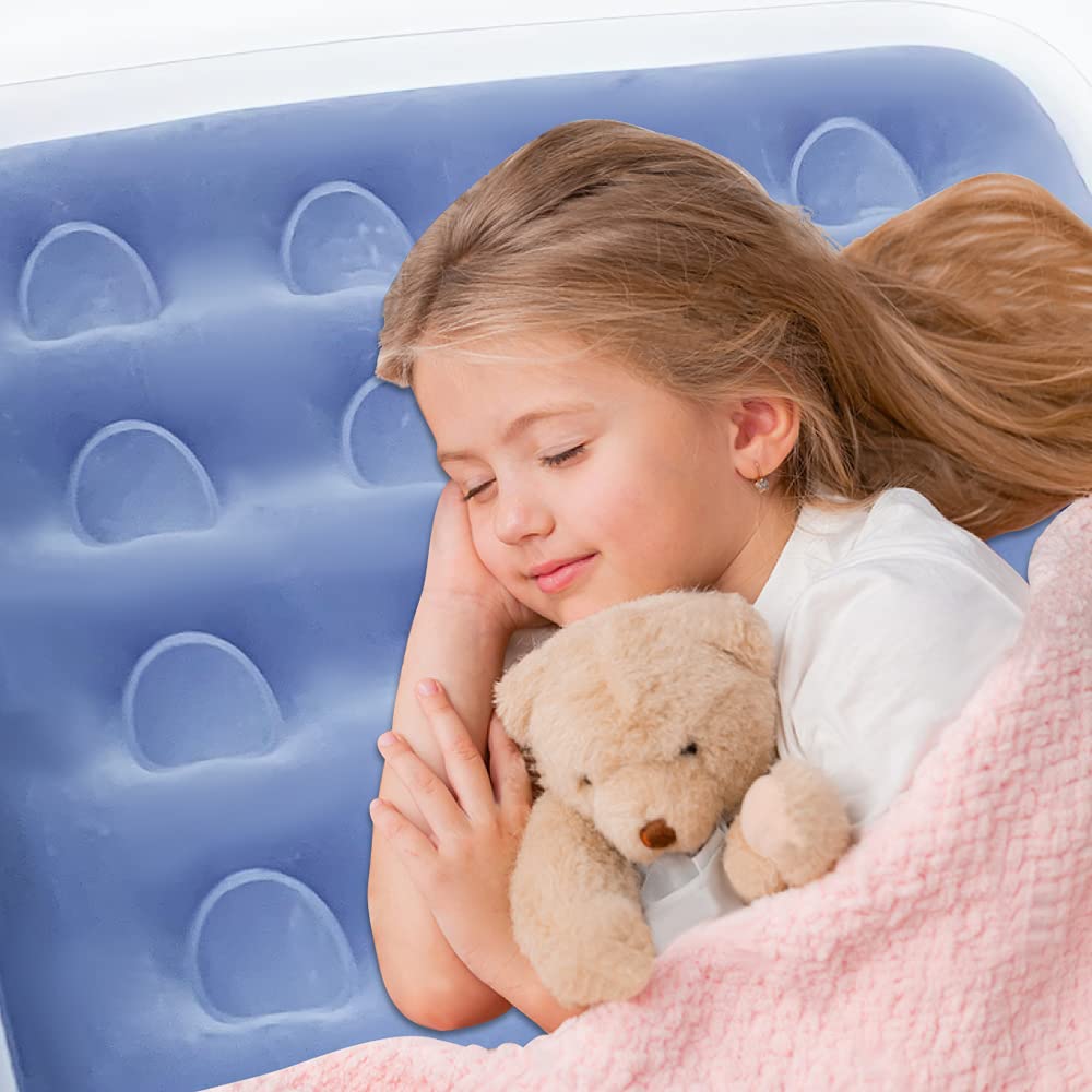 Inflatable Kids Travel Bed Toddler Air Mattress Set L461393