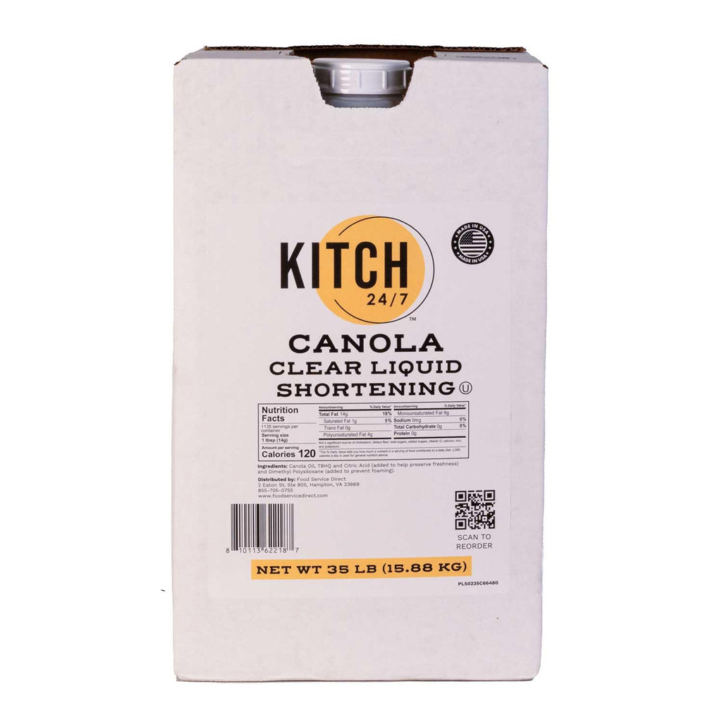 Canola Clear Liquid Shortening 35 lb Bulk U2139
