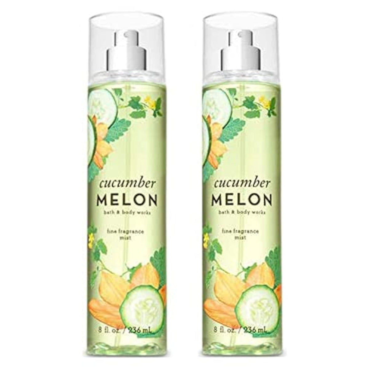 Cucumber Melon Fine Fragrance Mists Pack Of 2 8 oz L898