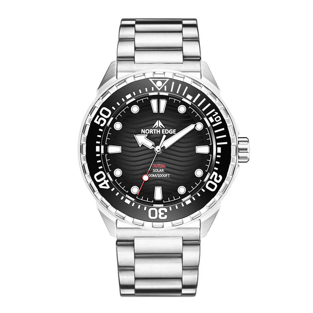 300M Water Resistant Stainless Steel Quartz Analog Watch W419852