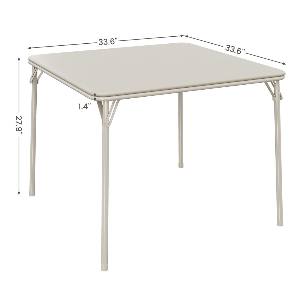 Beige Folding Card Table Y63152