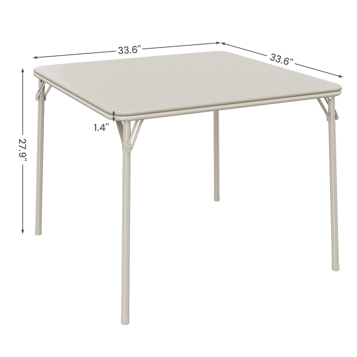 Beige Folding Card Table Y63152