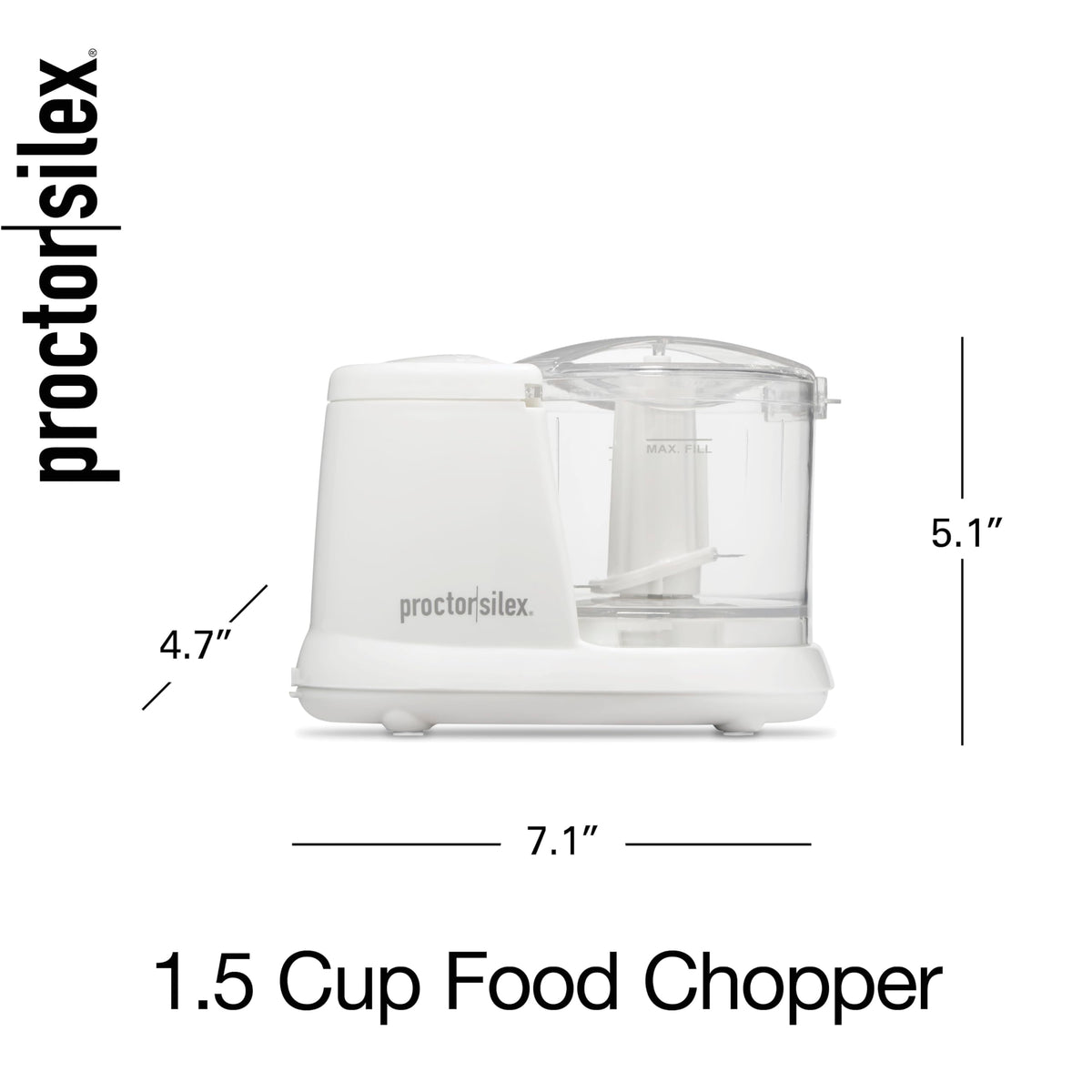 Electric Vegetable Chopper & Mini Food Processor N835