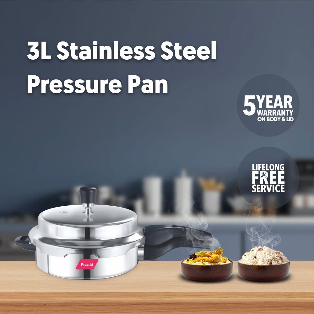 Stainless Steel Pressure Pan, 3 Litres V556819