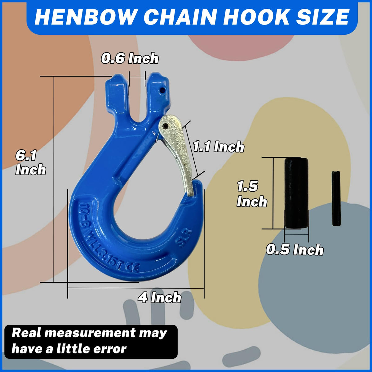 2 Pack 3/8" Heavy Duty Forged Clevis Slip Hook 6900Lbs X355943
