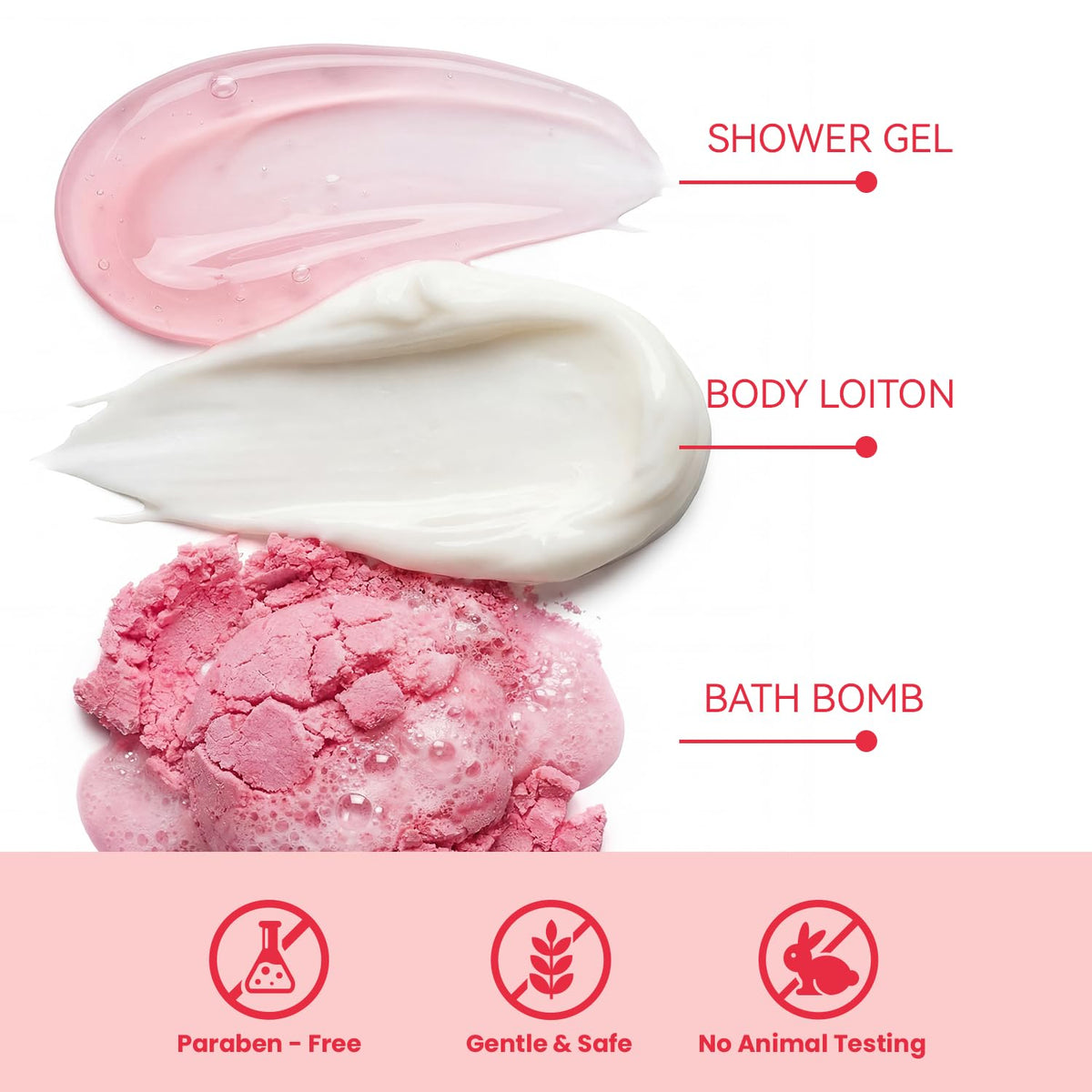 8 Pcs Rose Spa Gift Set G448