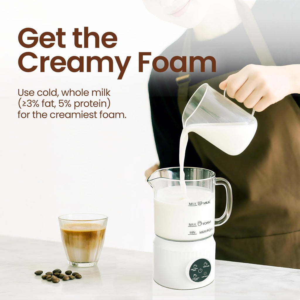 4-in-1 Electric Milk Frother and Steamer 13.52oz X737