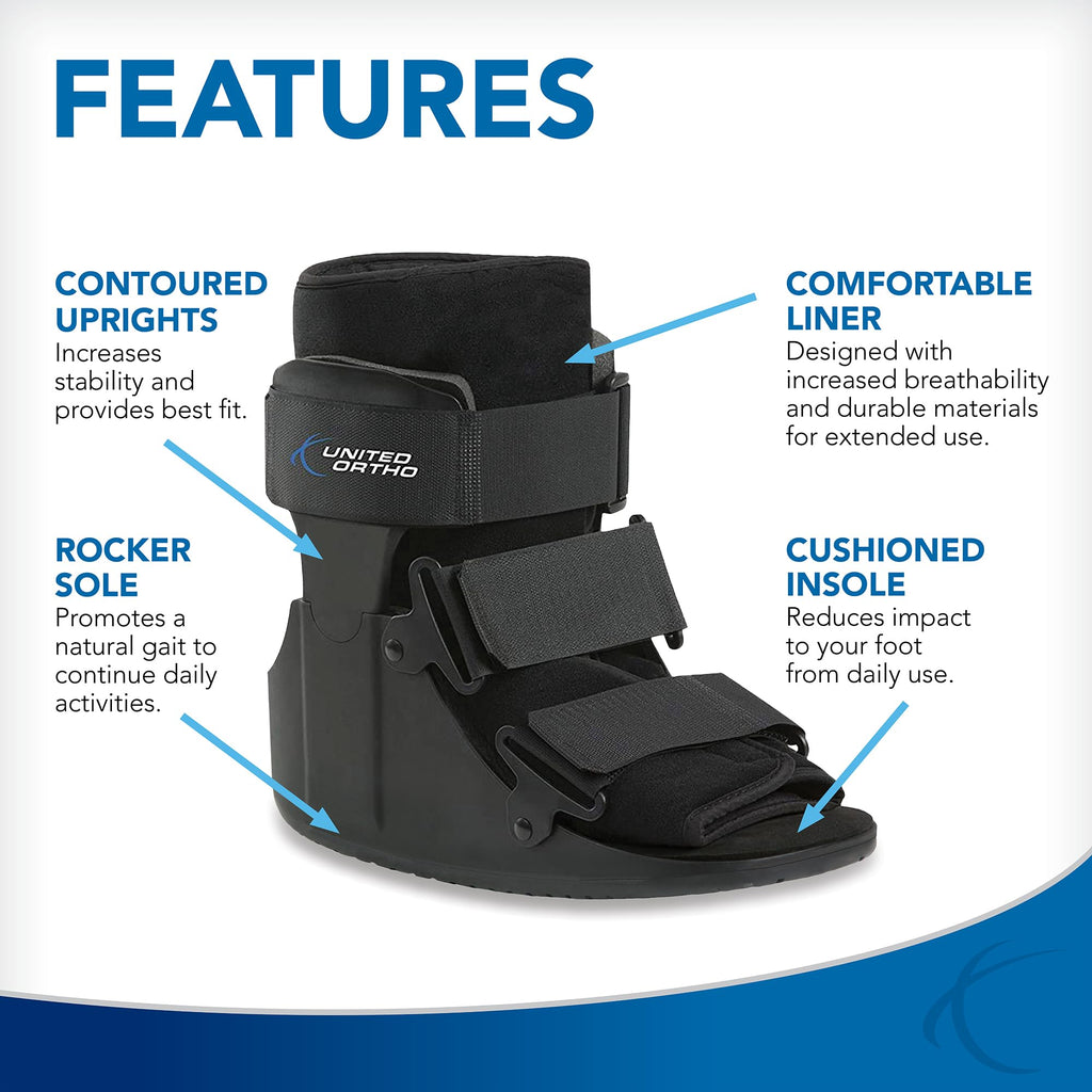 Short Cam Walker Fracture Boot Small Black U961