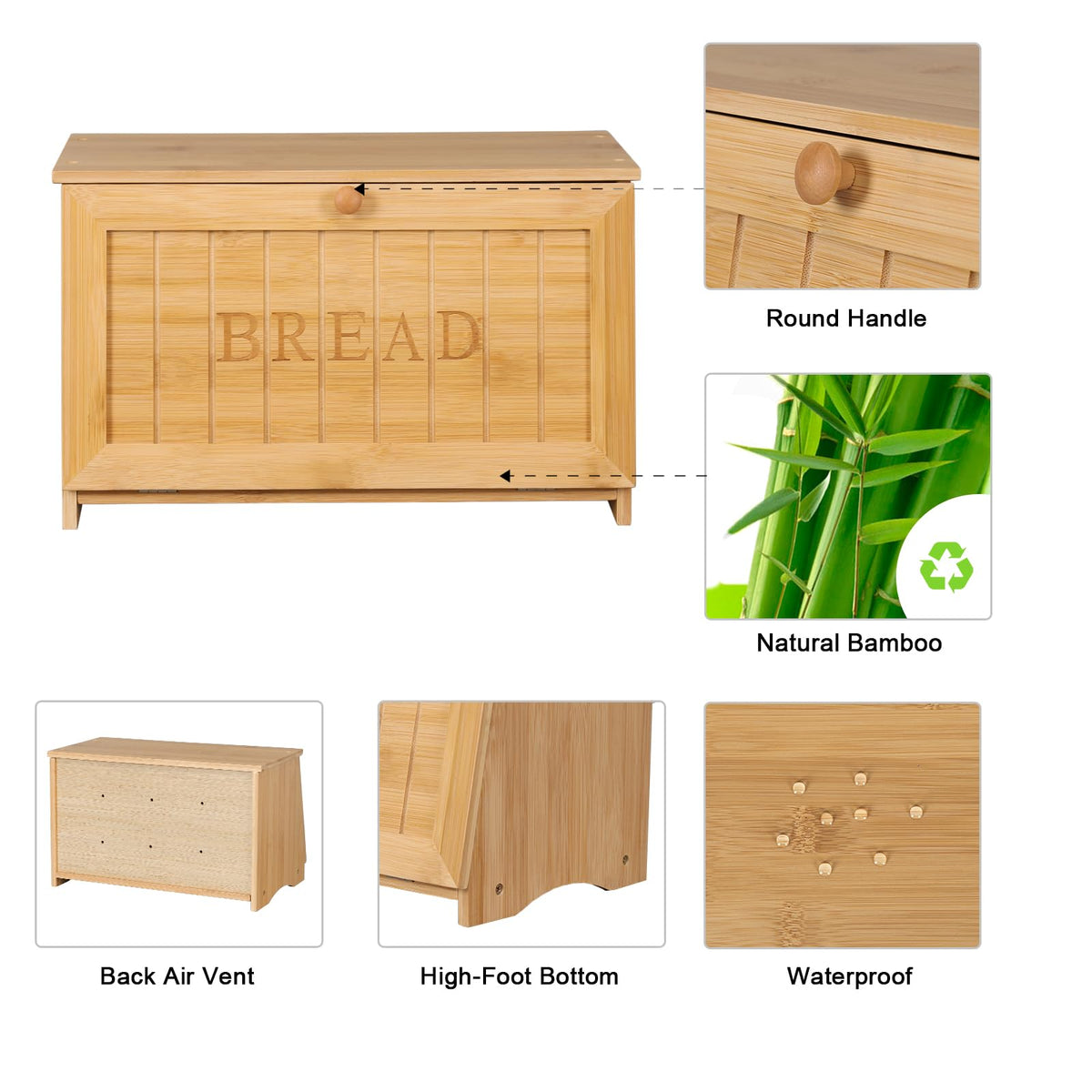 Wooden Bread Box S76545