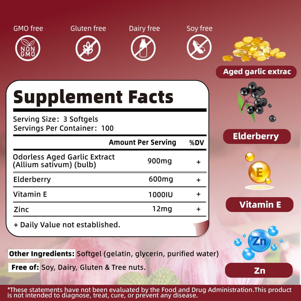 Aged Garlic Extract Vegetarian Softgels H2948