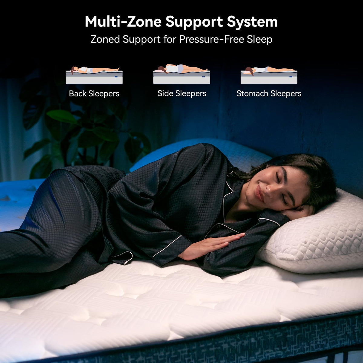 Queen Size 12 Inch Hybrid Memory Foam Mattress Z590