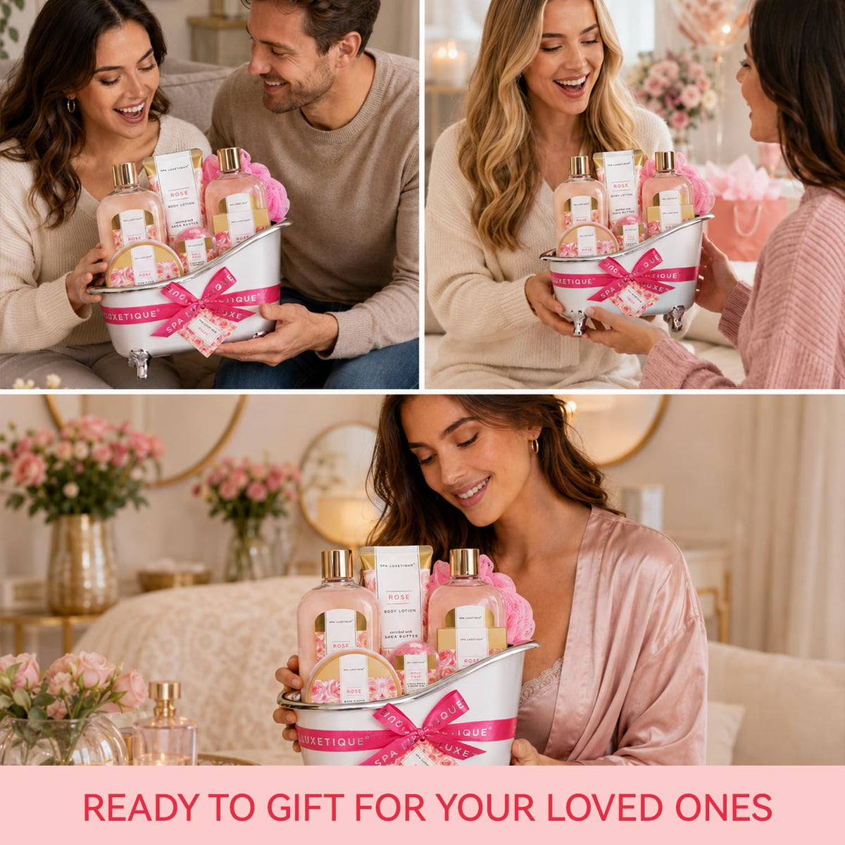 8 Pcs Rose Spa Gift Set G448
