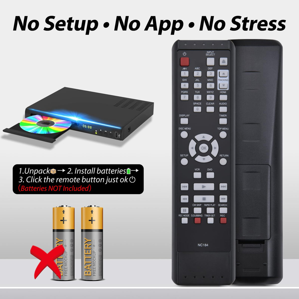 Replacement Remote for SANYO TV J181