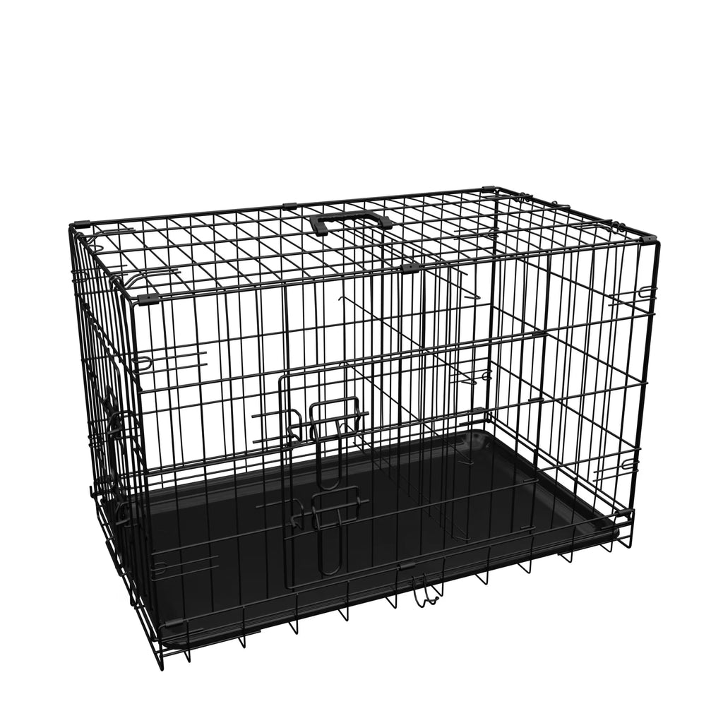 Foldable Metal Wire Dog Crate with Divider 48 Inch X666
