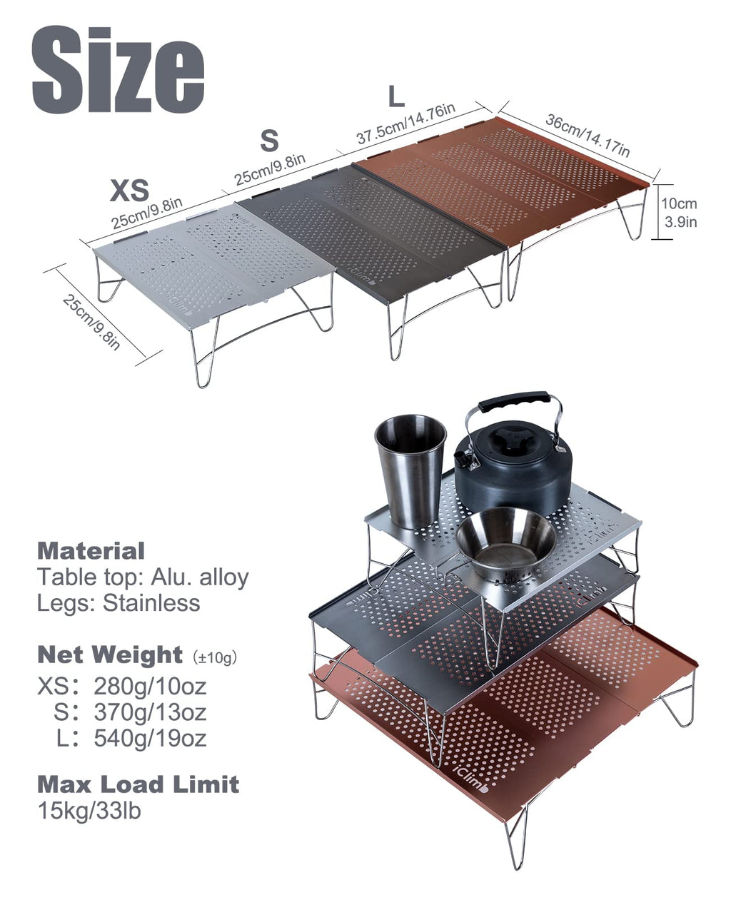 Ultralight Compact Folding Table Z88950