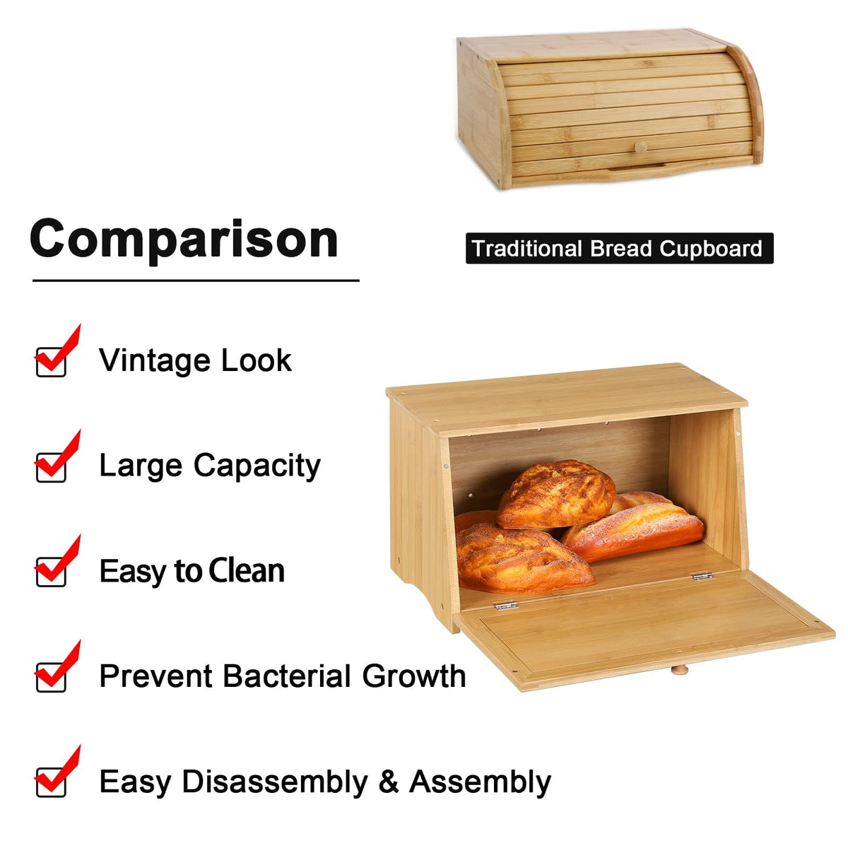 Wooden Bread Box S76545