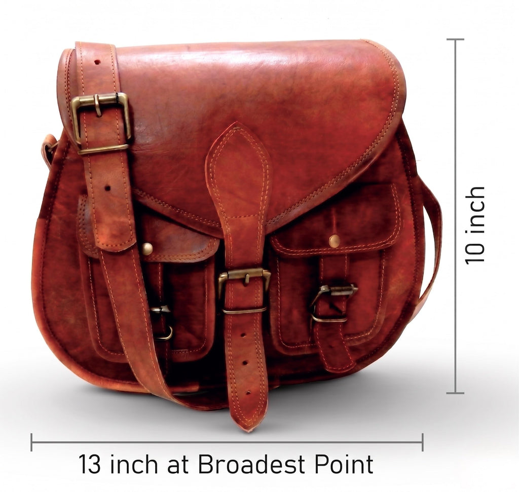 Women Vintage Style Genuine Leather Crossbody Shoulder Bag M806055