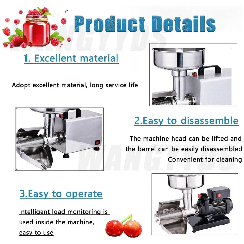 450W Electric Tomato Strainer Stainless Steel A35998