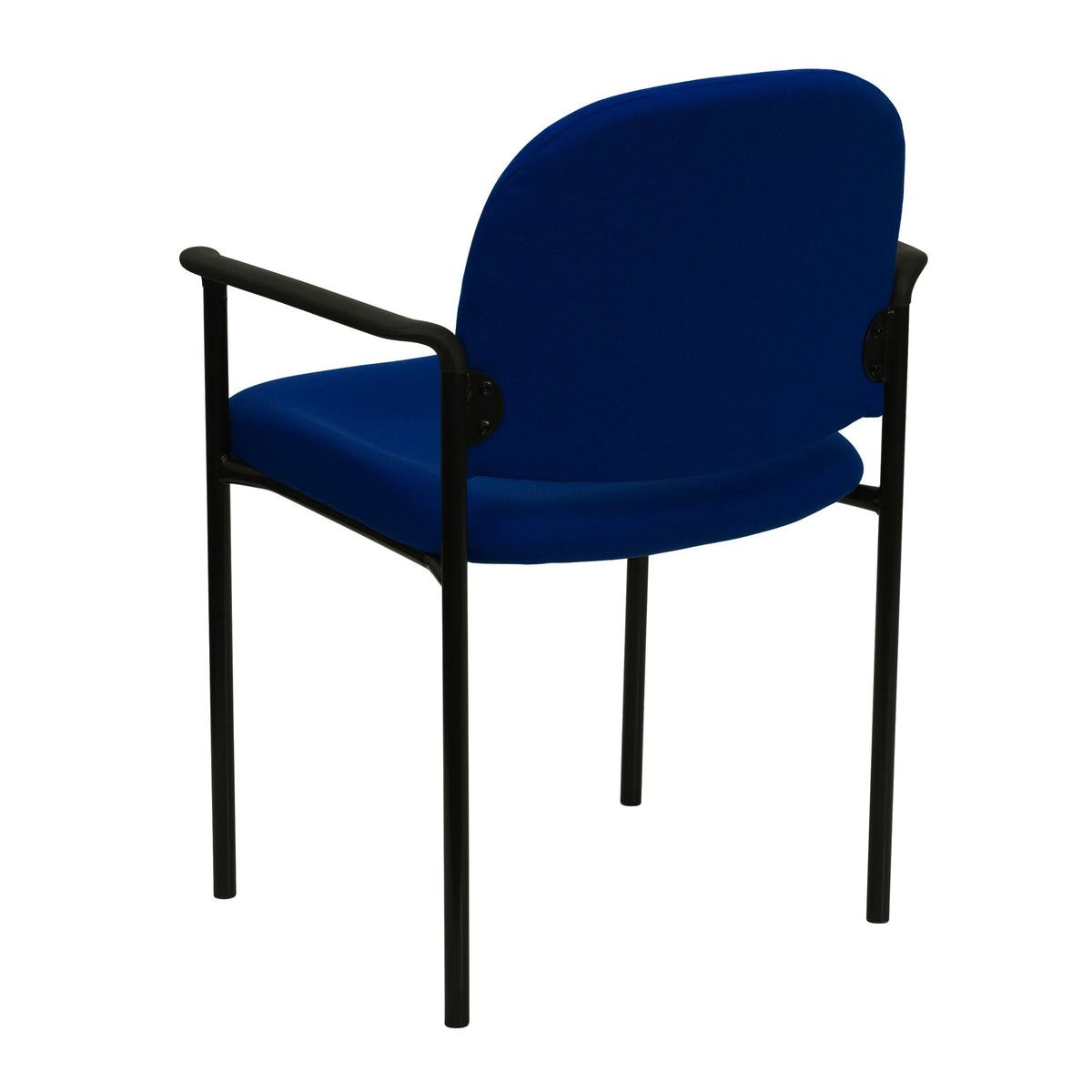 Navy Fabric Stackable Steel Side Chair U729