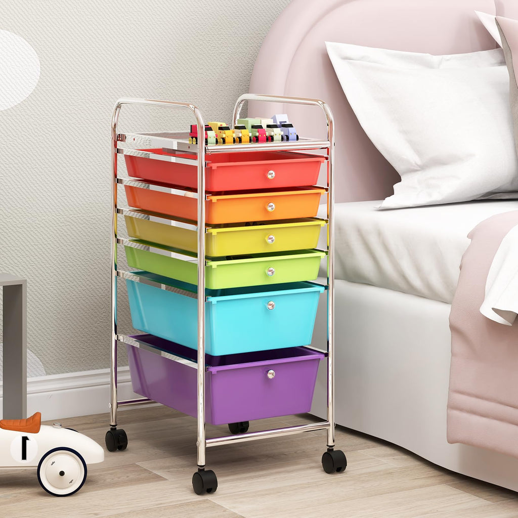 6 Drawer Rolling Storage Cart A261234
