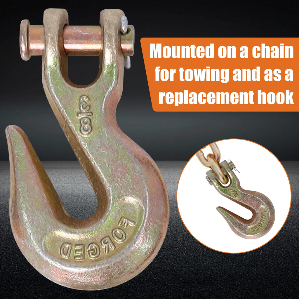 3/8" Grade 70 Clevis Grab Hooks, 10 Pack U508