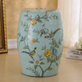 Glazed Hand-Painted Garden Stool L33418