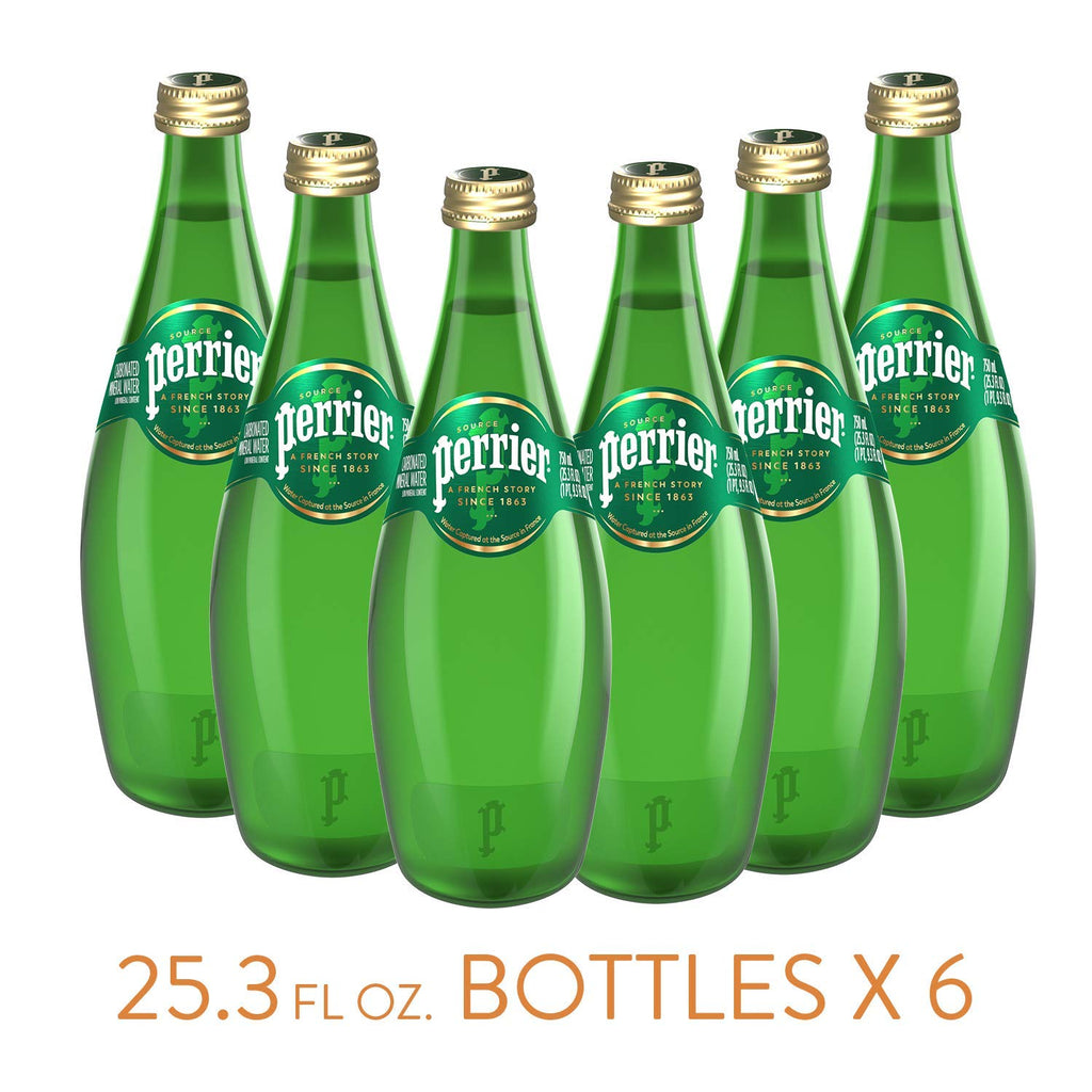 Carbonated Mineral Water 25.3 Fl Oz Glass Bottle Pack of 6 Z519675