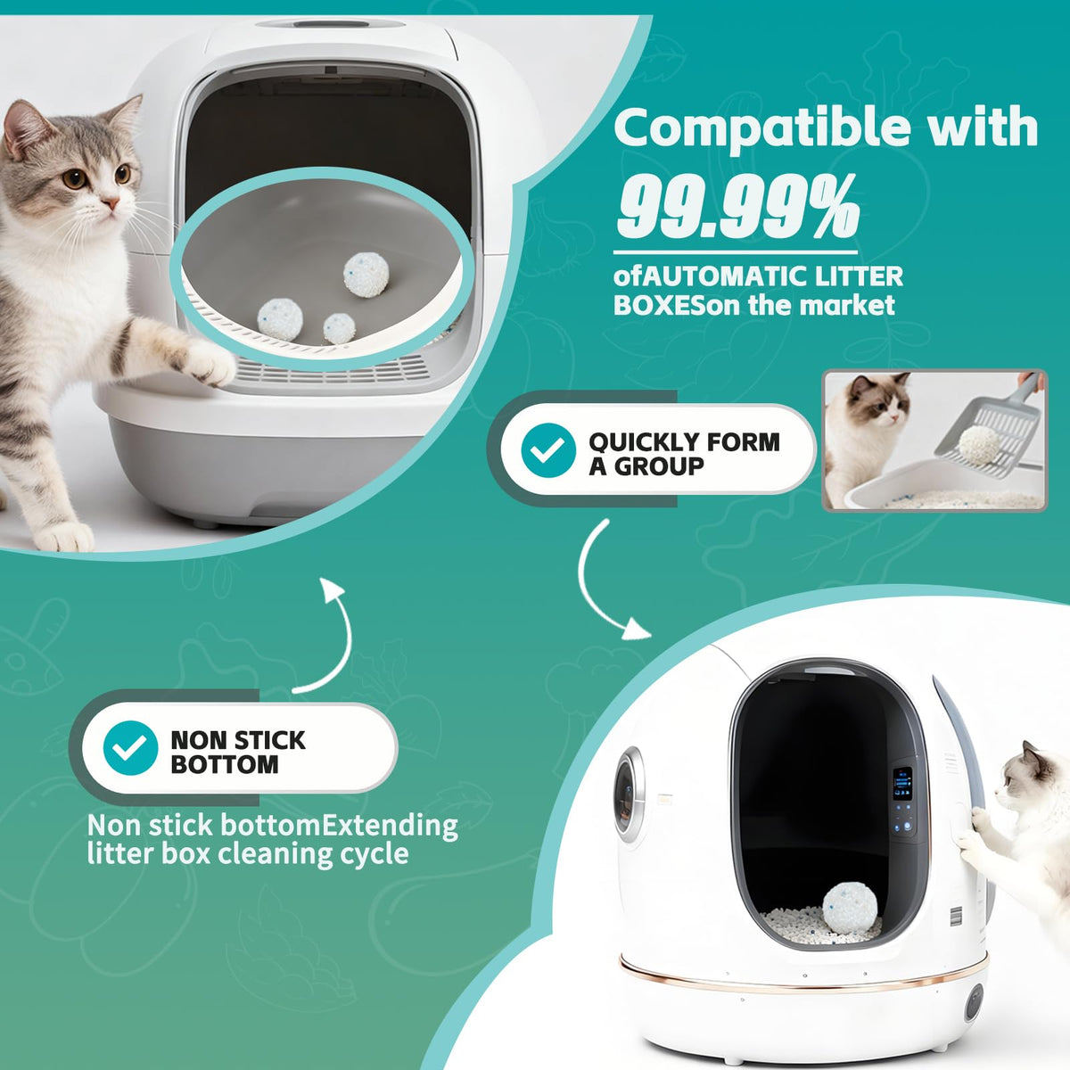 Cassava Cat Litter Odor Control Dust-Free Clumping X58863