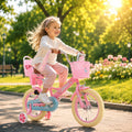Kids Bike with Training Wheels & Basket O653151