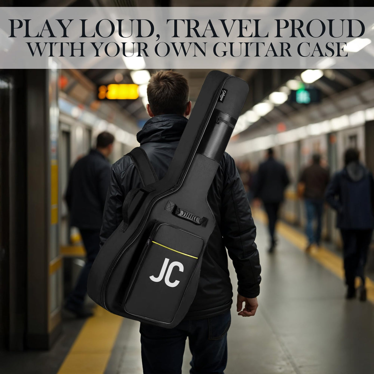 Soft Water Resistant Padded Guitar Gig Bag with Shoulder Straps and Pockets N430714